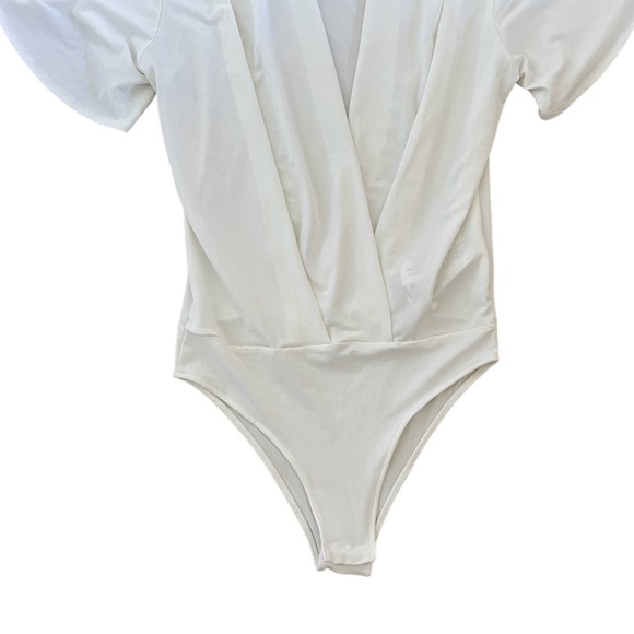 White Zara Bodysuit Blouse - Picture 5 of 6